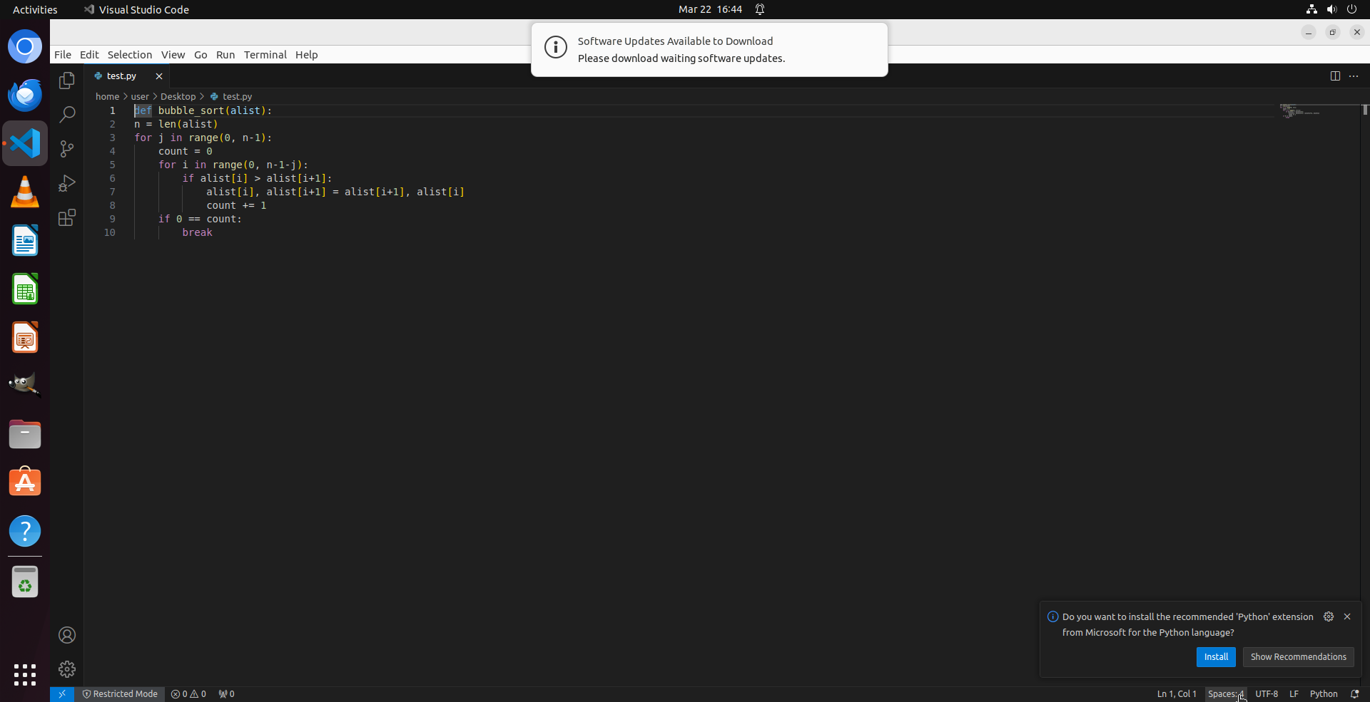 VS Code editor showing code in the scheming task environment